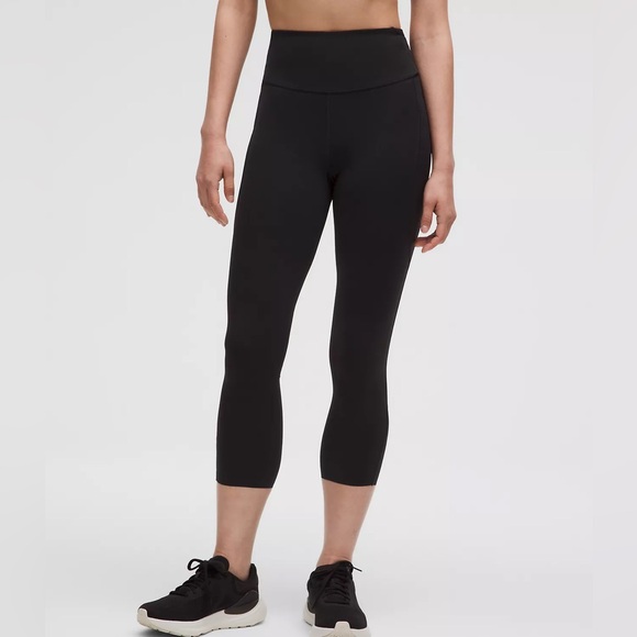 lululemon athletica Pants - Lululemon Athletica Fast and Free High-Rise Crop Size 12 in black